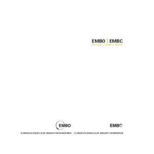 EMBO | EMBC annual report 2007