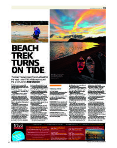 COURIERMAIL.COM.AU  BEACH TREK TURNS ON TIDE