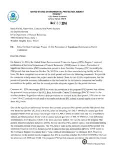 Iowa Fertilizier Company, EPA Region 7 Comments on Draft PSD Permit for Boiler Redesign