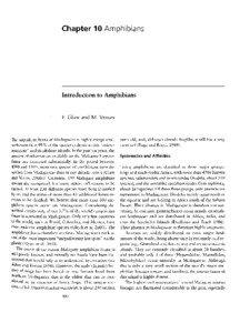 Chapter 10 Amphibians  Introduction to Amphibians