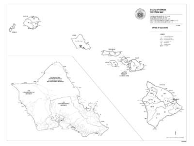 STATE OF HAWAII ELECTION MAP KAUAI 14