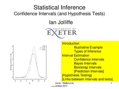 Bootstrapping / Interval estimation / Prediction interval / Statistical hypothesis testing / Frequentist inference / Statistical power / Non-parametric statistics / Prediction / Forecasting / Statistics / Statistical inference / Confidence interval