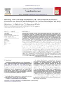 Precambrian Research–350  Contents lists available at SciVerse ScienceDirect Precambrian Research journal homepage: www.elsevier.com/locate/precamres