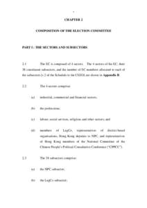 7  CHAPTER 2 COMPOSITION OF THE ELECTION COMMITTEE