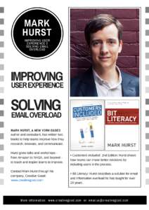 MARK HURST IMPROVING USER EXPERIENCE & SOLVING EMAIL OVERLOAD