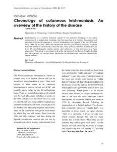 Journal of Pakistan Association of Dermatologists 2006; 16: [removed]Review Article