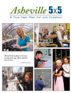 Asheville 5x5  A Five-Year Plan for Job Creation Advanced Manufacturing