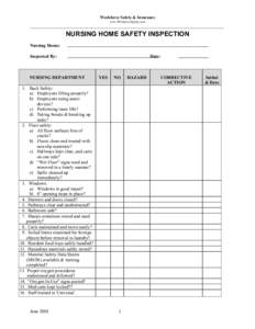 Microsoft Word - Nursing Home Inspection - Nursing Department.doc