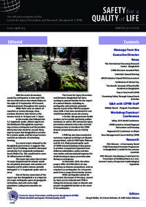 The official newsletter of the Centre Injury Prevention and Research, Bangladesh (CIPRB) WINTERfor 2009