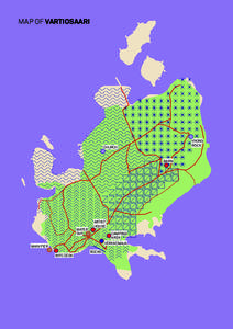 MAP OF vartiosaari   VIKING   ROCK    CHURCH 