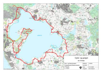 d  Cykel- og gangsti om Arresø  © Kort & Matrikelstyrelsen