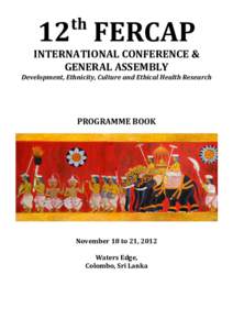 th  12 FERCAP INTERNATIONAL CONFERENCE & GENERAL ASSEMBLY