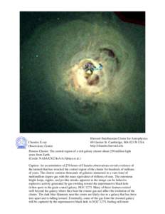 Chandra :: Photo Album :: Perseus Cluster :: Perseus Cluster ...