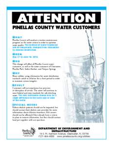 ATTENTION  PINELLAS COUNTY WATER CUSTOMERS