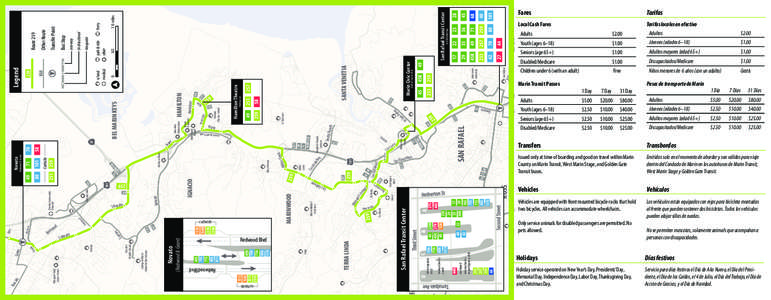 Marin Transit / San Rafael Transit Center / Golden Gate Transit / Marin County /  California / Miller Creek / San Rafael /  California / Novato /  California / Terra Linda /  San Rafael /  California / Transportation in California / Geography of California / California