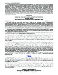 NEW ISSUE – BOOK-ENTRY ONLY In the opinion of Kutak Rock LLP, Chicago, Illinois, and Neal & Leroy, LLC, Chicago, Illinois, Co-Bond Counsel, assuming compliance with certain covenants and agreements which are intended t