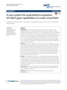 A new system for quantitative evaluation of infant gaze capabilities in a wide visual field