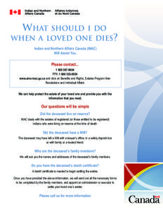 What Should I do When a Loved One Dies?