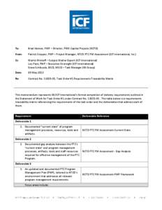 North County Transit District / Public transportation in San Diego County /  California / Requirements traceability / California / Transportation in California / Project management / Transportation in the United States