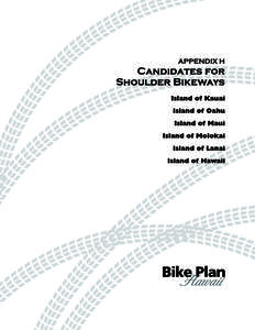 H.a  Candidates for Shoulder Bikeways (November 7, [removed]Map No. Facility Location