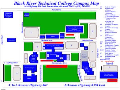 Black1410River Technical College Campus Map Highway 304 East, Pocahontas, Arkansas[removed]4000   Patrick Drive