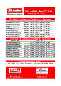 Skibus Hopfgarten-Kelchsau 13-14