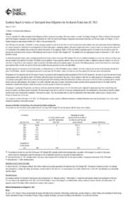 Quarterly Report to Holders of Contingent Value Obligations for the Quarter Ended June 30, 2013 August 15, 2013 To Holders of Contingent Value Obligations: Overview There are currently 98.6 million Contingent Value Oblig