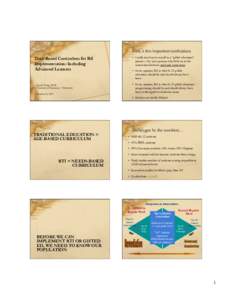 First, a few important confessions Data-Based Curriculum for RtI Implementation: Including Advanced Learners  Scott J. Peters, Ph.D.