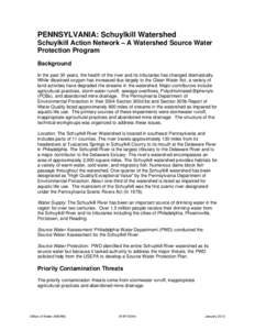 Philadelphia Water Department / Stormwater / Schuylkill County /  Pennsylvania / Clean Water Act / Whippany River Watershed Action Committee / Maiden Creek / Geography of Pennsylvania / Pennsylvania / Schuylkill River