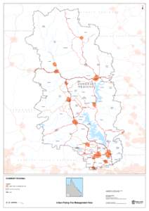 Somerset Regional Urban Flying-Fox Management Area map
