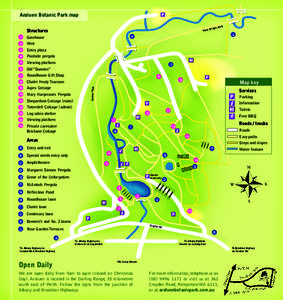 Araluen Botanic Park map Structures Three  lk