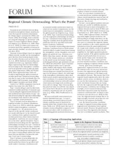 Climate modeling / Computational science / Downscaling / Climate history / Regional Atmospheric Modeling System / Climate model / Numerical weather prediction / Atmospheric model / General circulation model / Roger A. Pielke / Climate oscillation / Global warming