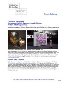 Design / New York / Gaetano Pesce / Cooper–Hewitt /  National Design Museum / Visual arts