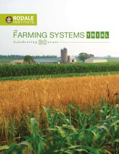 THE  FARMING SYSTEMS Celebrating  years