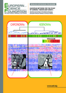 RESEARCH NETWORKING PROGRAMME  European Network for the Study of Adrenal Tumors (ESF-ENS@T) Standing Committee for the Medical Sciences (European Medical Research Councils, EMRC)