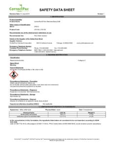 SAFETY DATA SHEET Revision Date 01-June-2015 Version 1 1. IDENTIFICATION