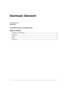 Download: Übersichtby Kathleen Neumann, Jens Kupferschmidt  Table of contents