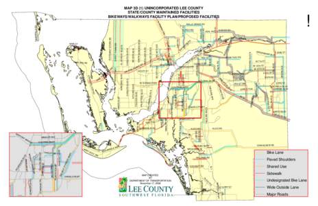 !  MAP 3D (1) UNINCORPORATED LEE COUNTY STATE/COUNTY MAINTAINED FACILITIES BIKEWAYS/WALKWAYS FACILITY PLAN/PROPOSED FACILITIES SR 31