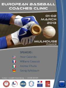 European Baseball Coaches Clinicmarch 2013