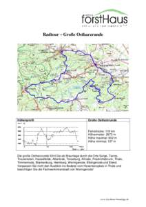 Radtour - Große Ostharzrunde
