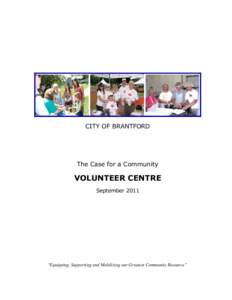 Volunteering / Social philosophy / Brantford / Political science / Brantford municipal election / Volunteer Calgary / Civil society / Sociology / Volunteer Center