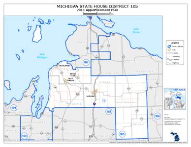 MICHIGAN STATE HOUSE DISTRICT[removed]Apportionment Plan 0 10