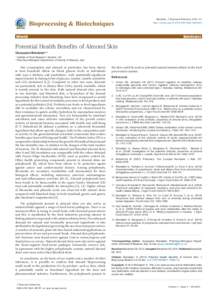 Bioprocessing & Biotechniques Editorial Mandalari, J Bioproces Biotechniq 2012, 2:5 http://dx.doi.org[removed]9821.1000e110