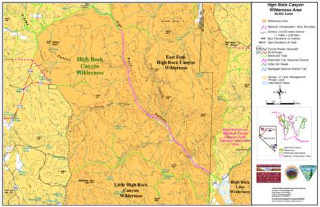 High Rock Canyon Wilderness Area To Stevens  G