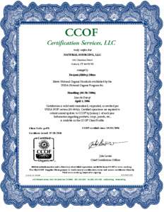 hereby certifies that NATURAL SOURCING, LLC 341 Christian Street Oxford, CT[removed]US  managed by