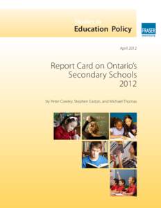 Education / Evaluation / Achievement gap in the United States / Performance indicator / Measurement / Barton Secondary School / Oakridge Secondary School / Education in Ontario / Ontario Secondary School Literacy Test / Education Quality and Accountability Office