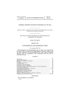 Financial economics / Investment / Financial regulation / Types of insurance / Institutional investors / Federal Deposit Insurance Reform Act / Federal Deposit Insurance Corporation / Deposit insurance / National Credit Union Administration / Financial institutions / Bank regulation in the United States / Independent agencies of the United States government