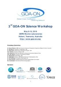 Oceanography / Physical geography / Earth / Ocean acidification / Integrated Ocean Observing System / Goa / GOOS / Intergovernmental Oceanographic Commission / National Oceanic and Atmospheric Administration / Draft:GOA-ON