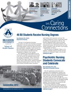 Medicine / Mental health / Nursing education / Nursing credentials and certifications / Nursing / Brandon University / Psychiatric and mental health nursing / Registered psychiatric nurse / Nurse education / Psychiatry / Health / Psychiatric nursing