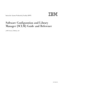 Command shells / IBM software / Cross-platform software / Procedural programming languages / ISPF / Programming language implementation / IBM Software Configuration and Library Manager / REXX / Preprocessor / Computing / Software engineering / Computer programming